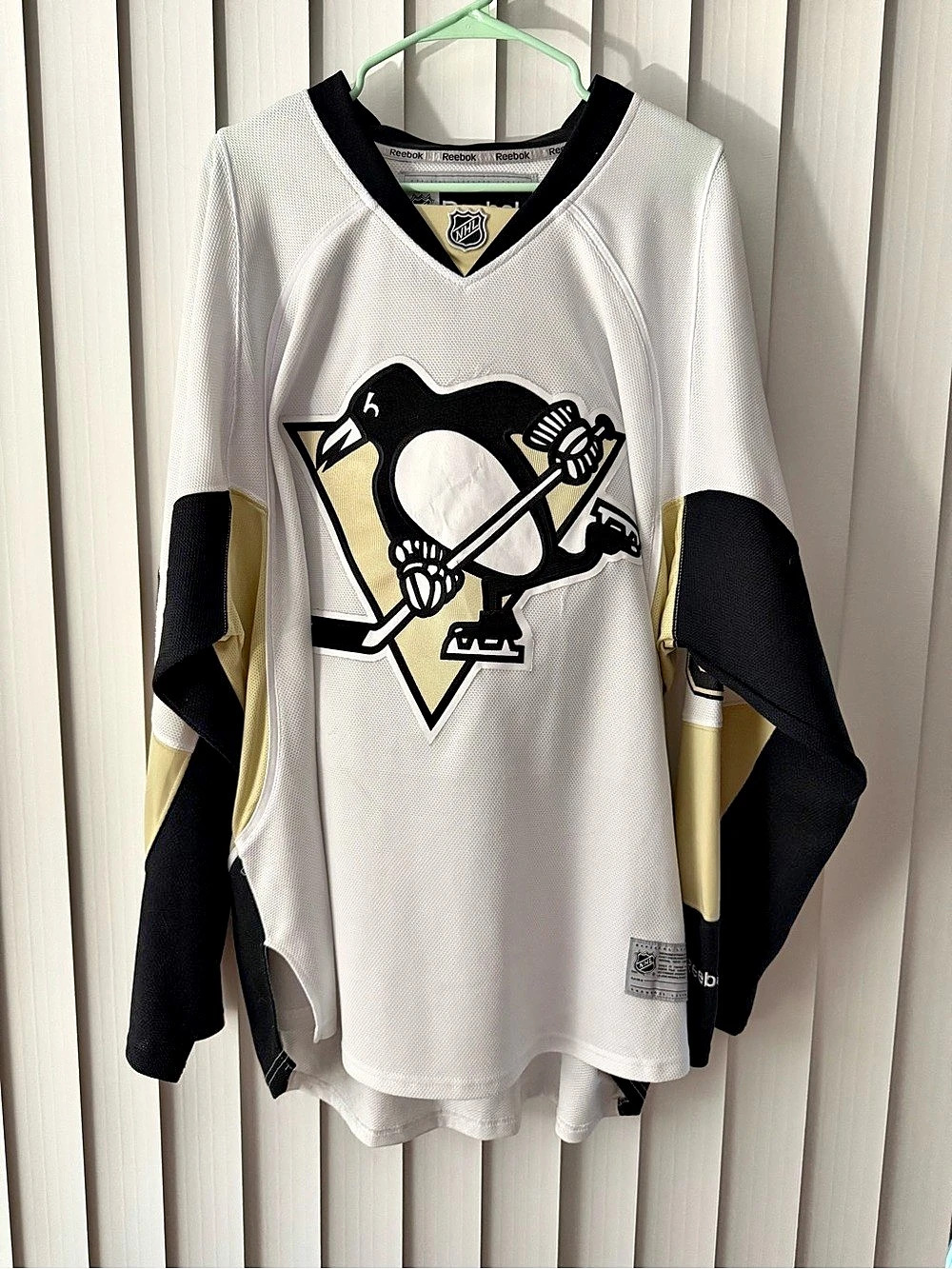 Reebok Pittsburgh Penguins Pascal Dupuis Away Premier Jersey #9 White & Black